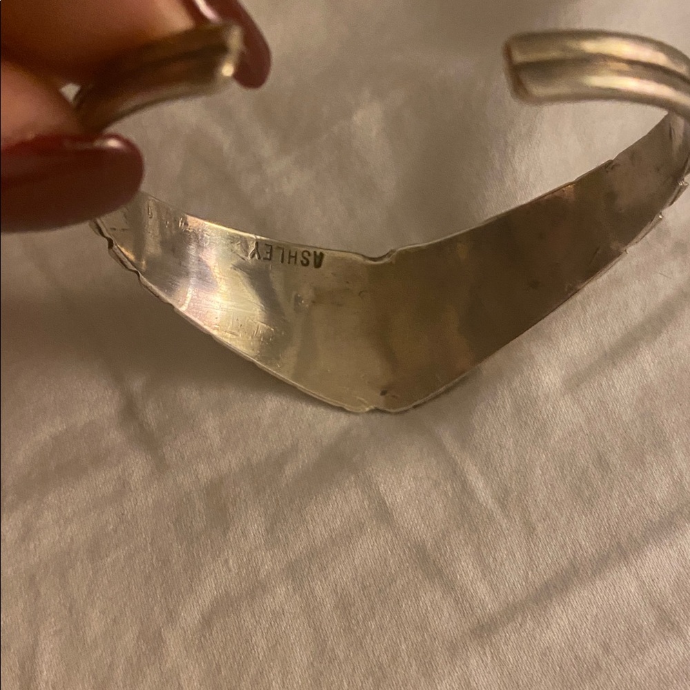 Elegant sterling silver  Women's Cuff Bracelet - Picture 2 of 3